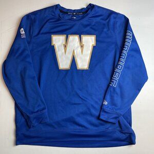 Winnipeg Blue Crewneck fleece CFL Team Issued New Era Men's XL Football READ